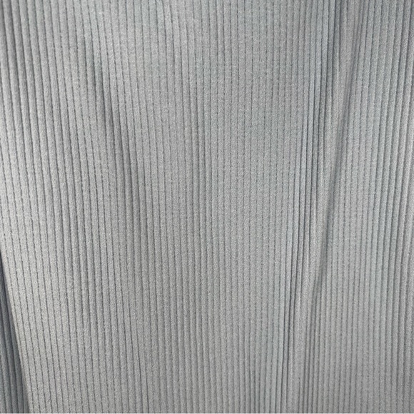 NEW LOVE NATION L/XL PASTEL BLUE RIBBED TANK SLEEVELESS STRETCH FITTED - Picture 2 of 10